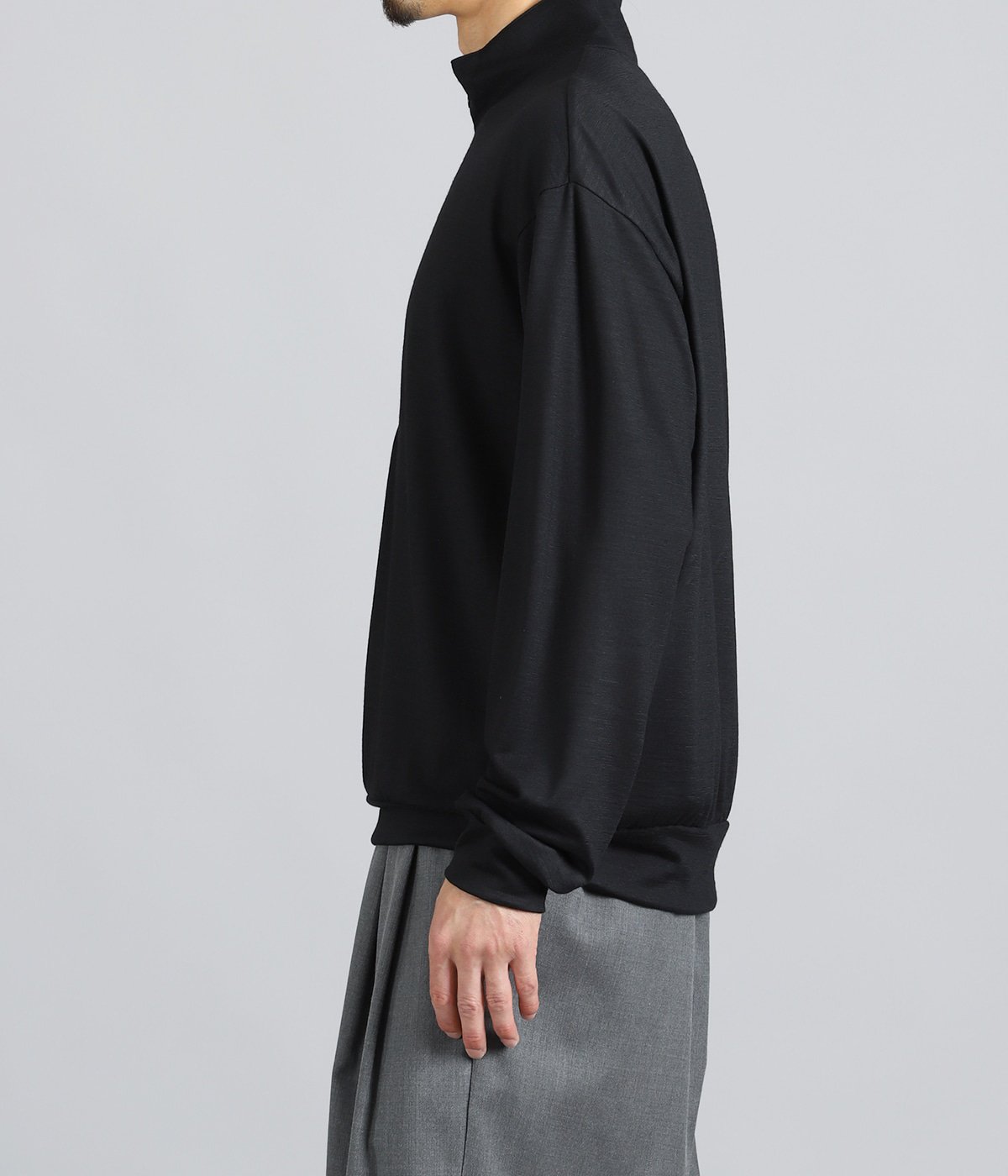 別注】HALF-ZIP STAND -SUPER 100s WASHABLE WOOL JERSEY- | marka