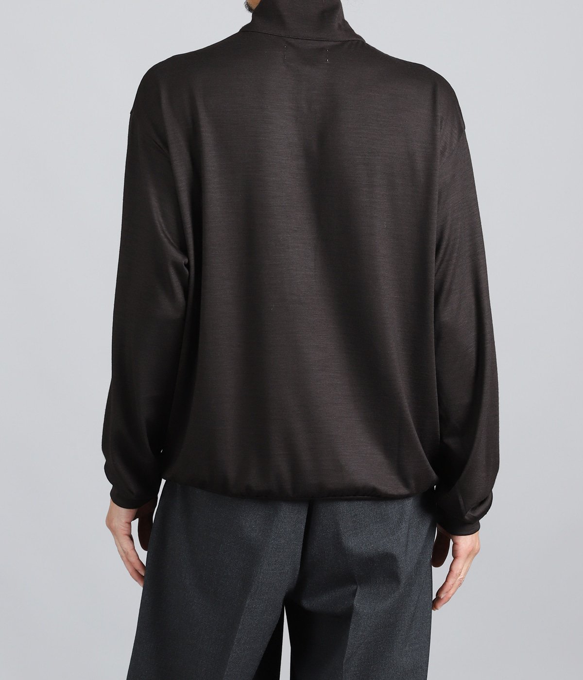 HALF-ZIP STAND -SUPER 100s WASHABLE WOOL JERSEY- | marka(マーカ