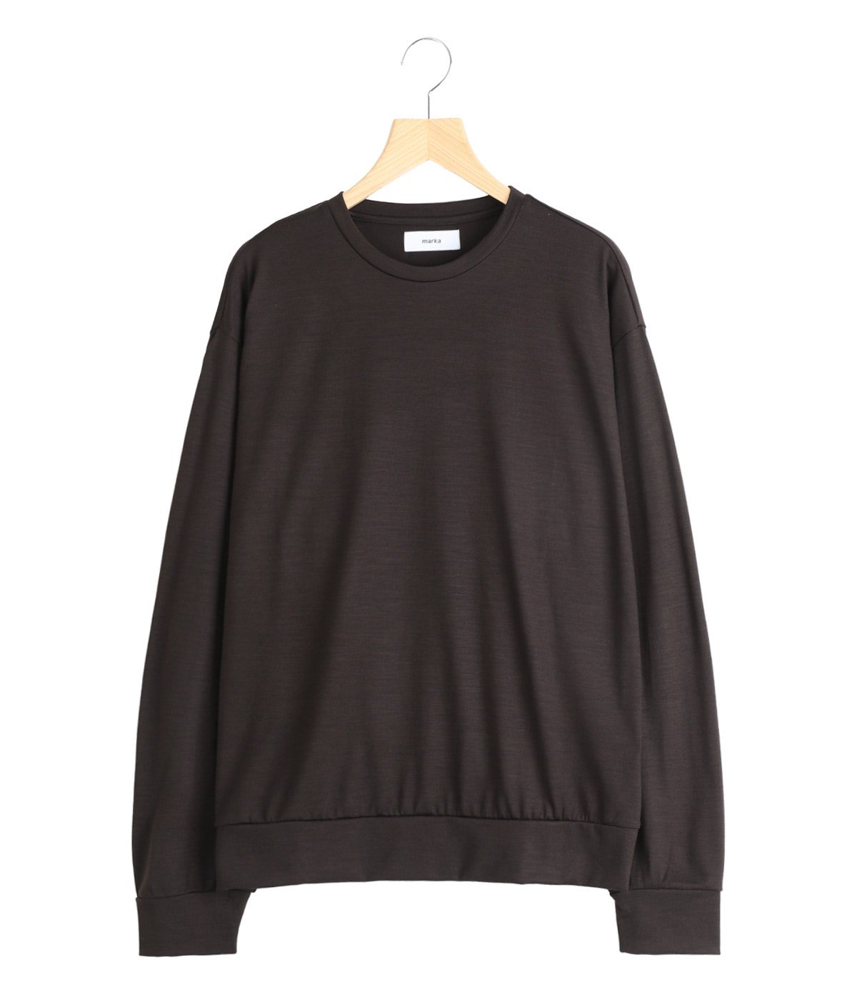 marka CREW NECK L/S TEE -SUPER 100s WASHABLE WOOL JERSEY-