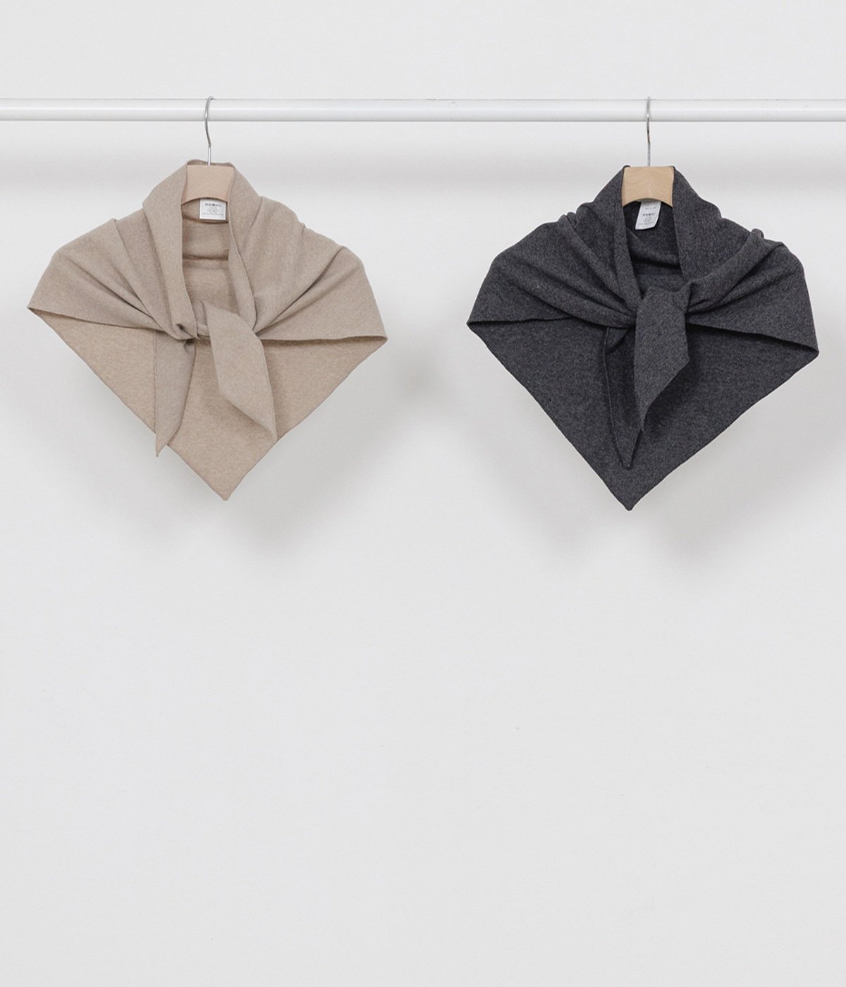 予約】TRIANGLE SCARF -SUPER 180s MILLED WOOL JERSEY- | marka