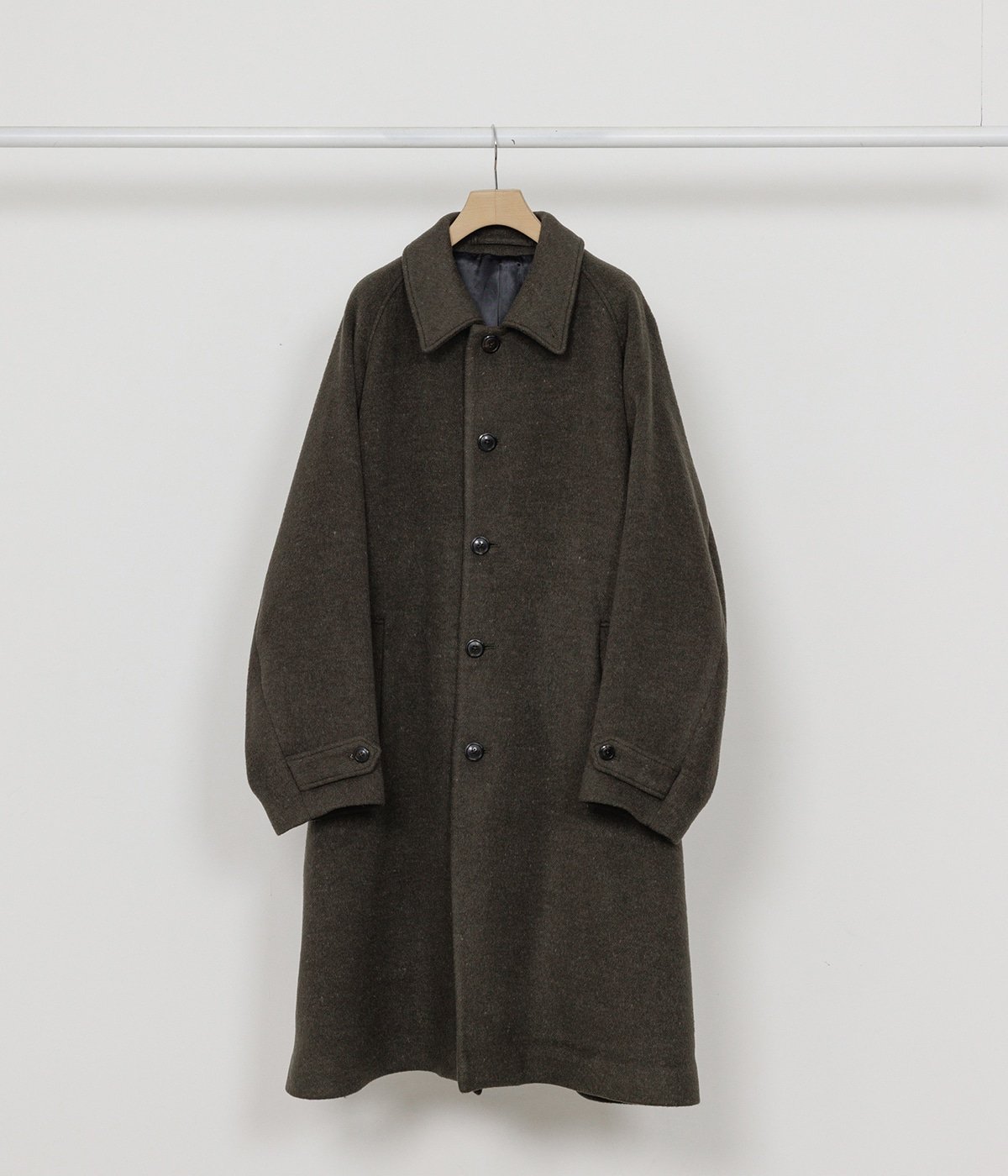 予約】WALK AROUND OVERCOAT -WOOL SILK DOUBLE CLOTH- | marka(マーカ
