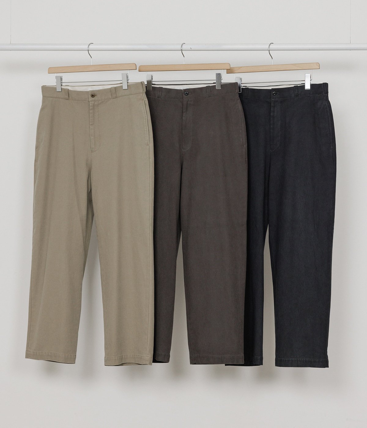 予約】U.S. ARMY CHINO TROUSERS -ORGANIC COTTON GABARDINE- | marka