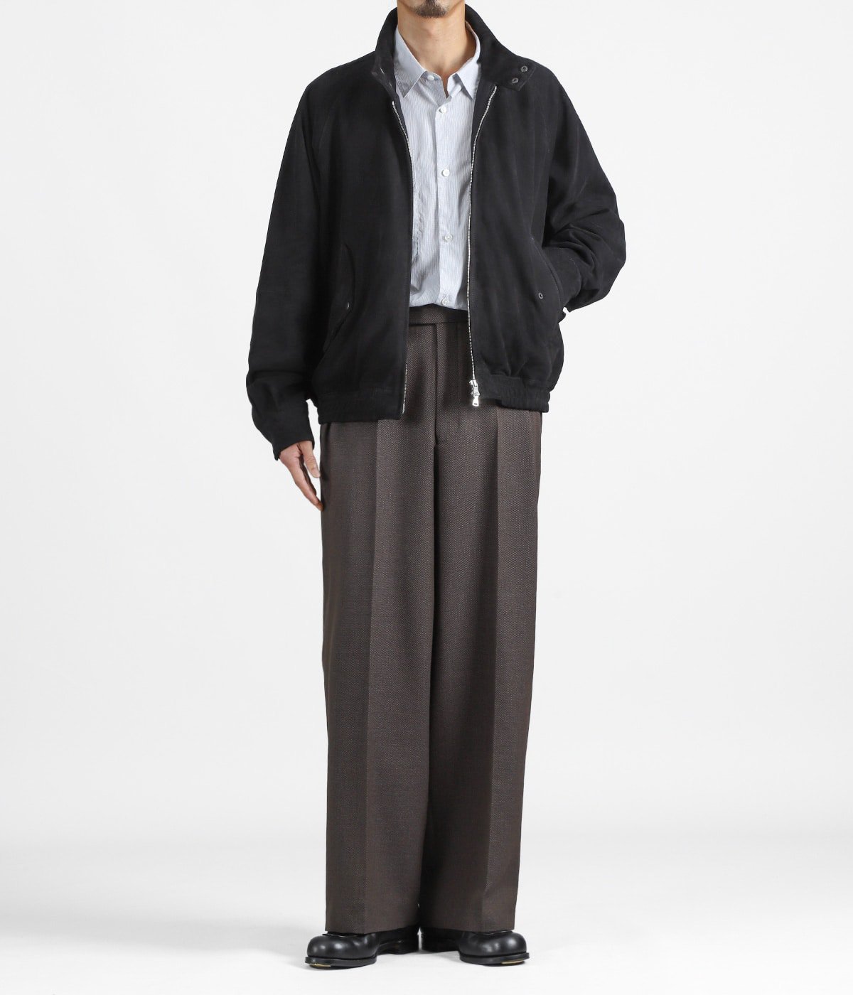予約】【別注】SUEDE DOG EAR JACKET -GOAT SUEDE- | marka(マーカ