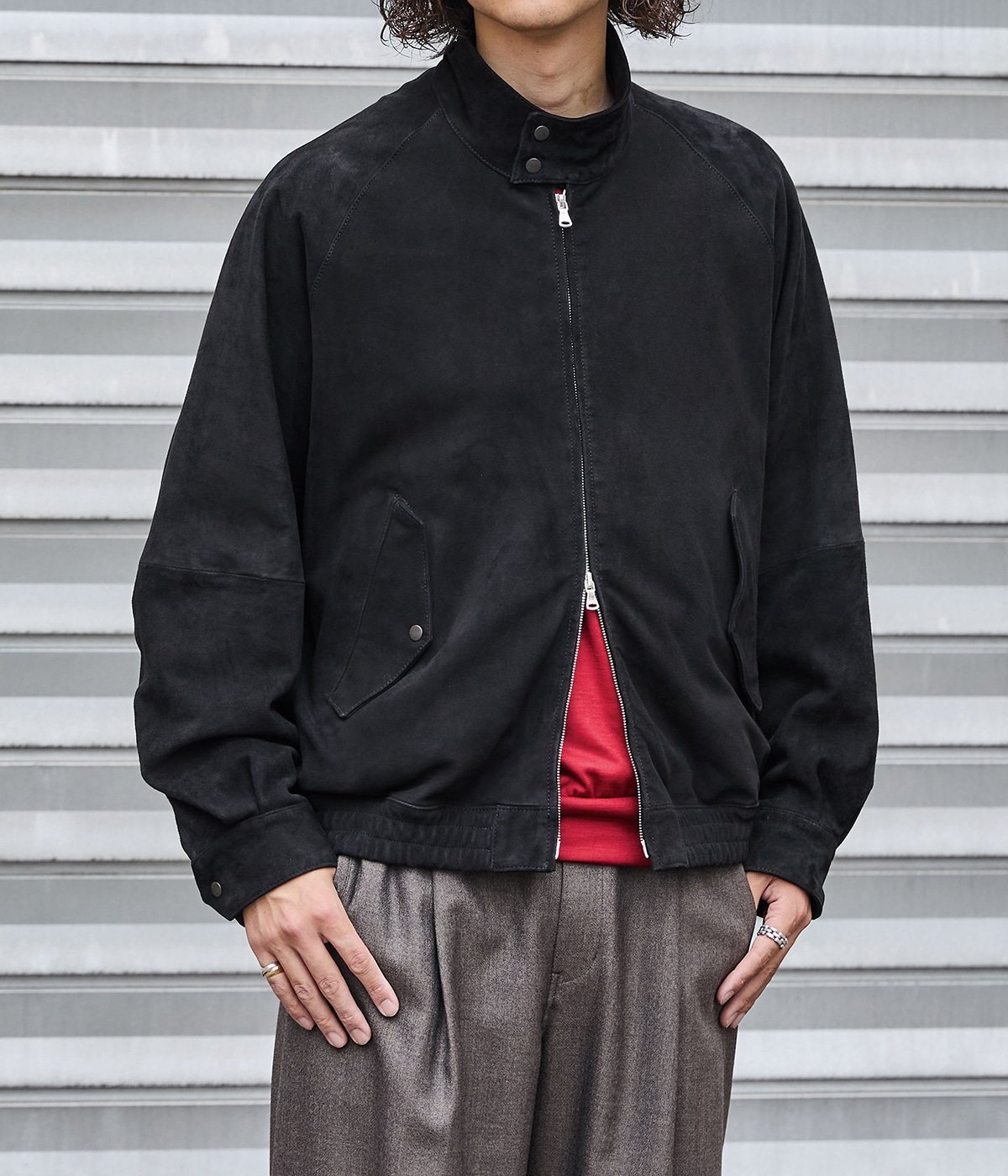 別注】SUEDE DOG EAR JACKET -GOAT SUEDE- | marka(マーカ) / アウター