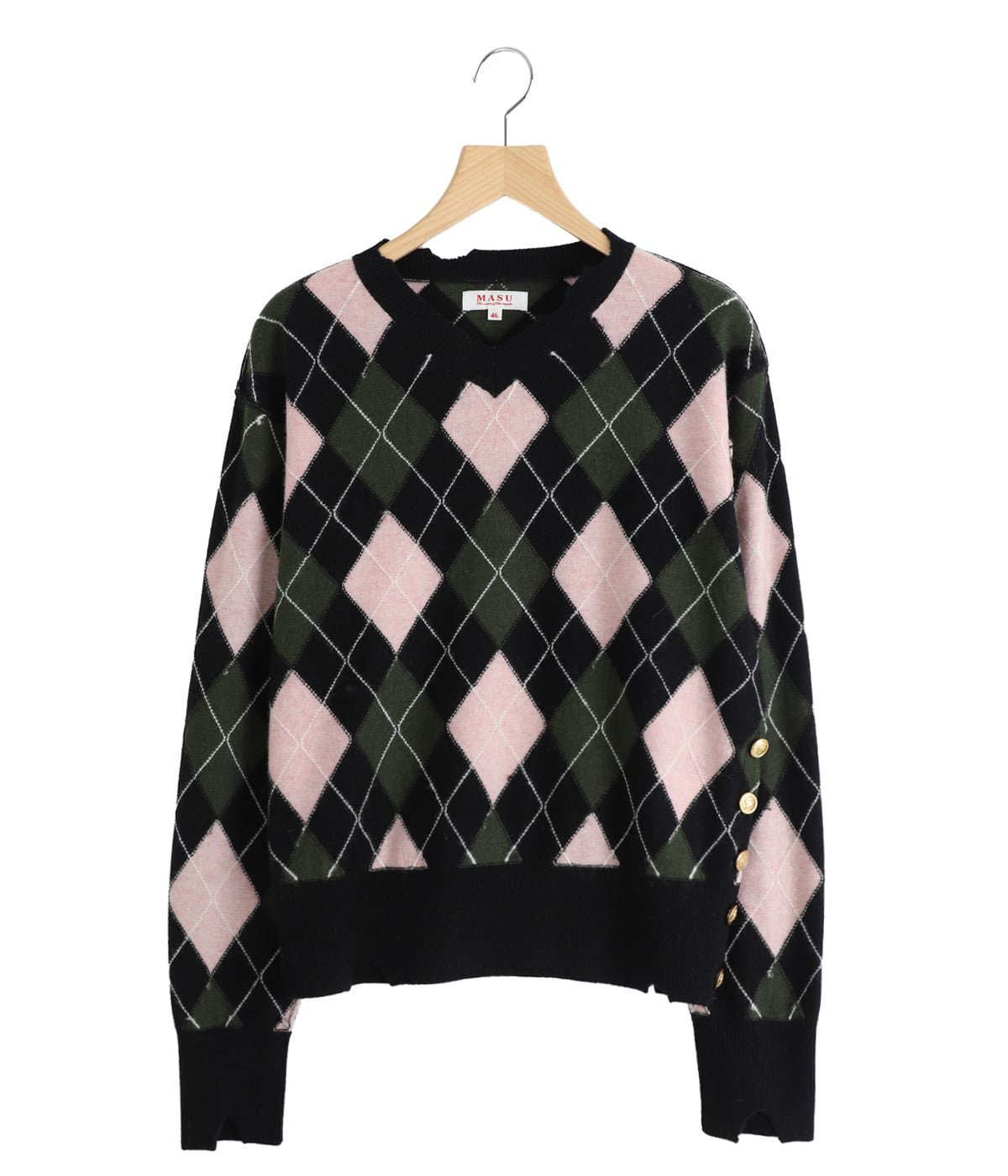 DIAMOND SCRAPED SWEATER | MASU(エムエーエスユー) / トップス ニット