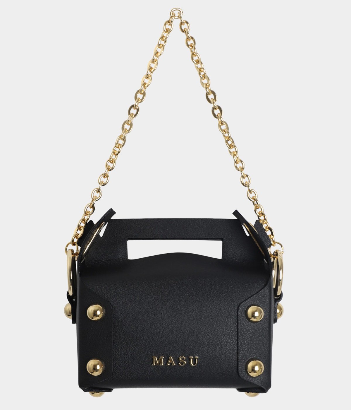 あ*う様 バッグのみ　MASU 24aw LEATHER CAKE BAG 黒 エムエーエスユー MASU Leather Cake Bag （BLACK） 通販 大阪心斎橋