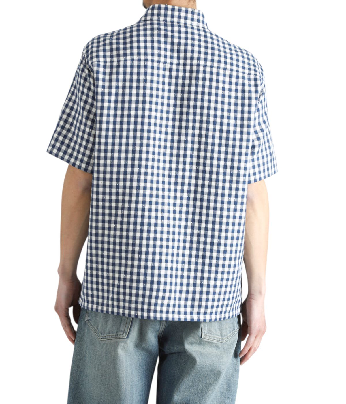 SPARKLING PLAID HALF SLEEVE SHIRT | MASU(エムエーエスユー