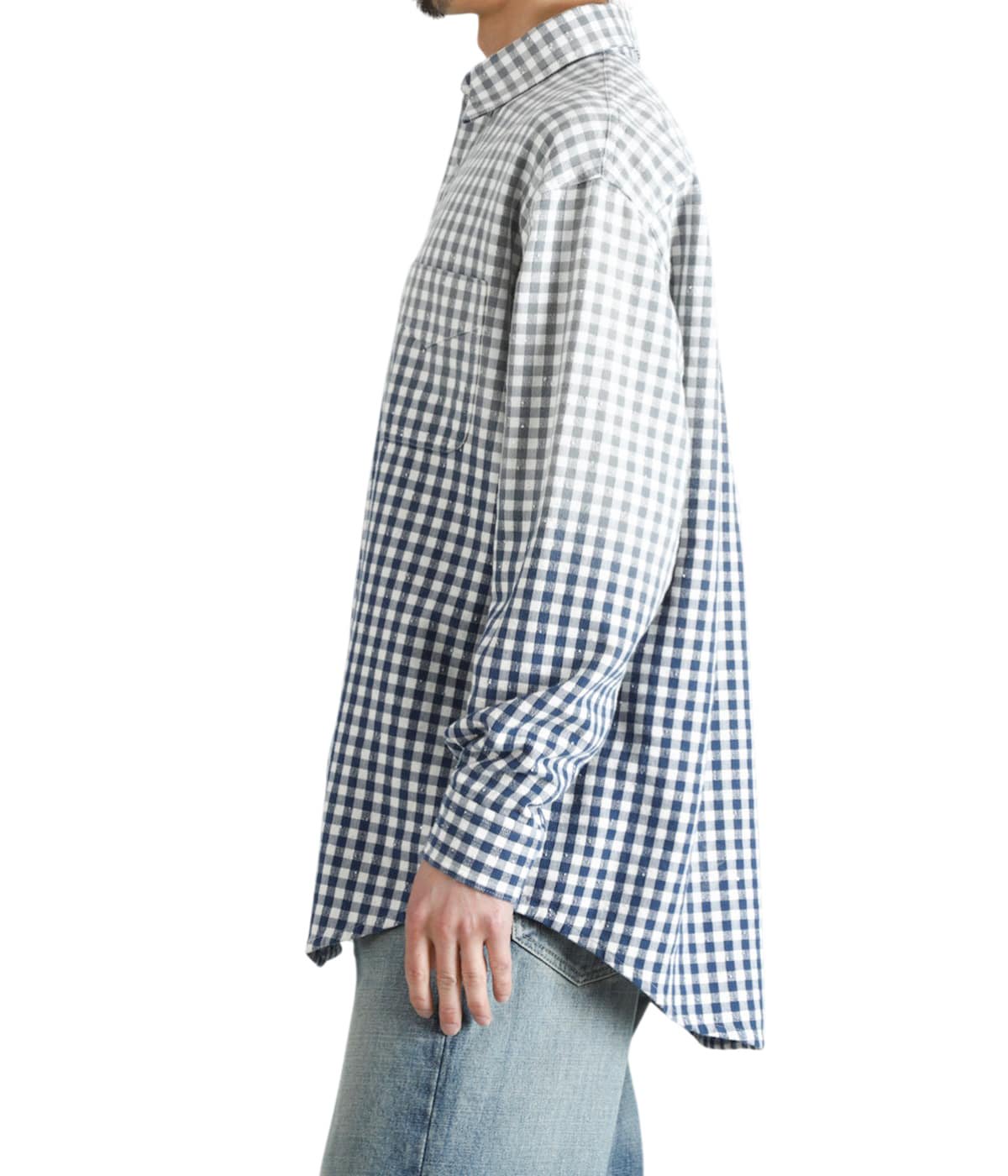 FADED SPARKLING PLAID SHIRT | MASU(エムエーエスユー) / トップス