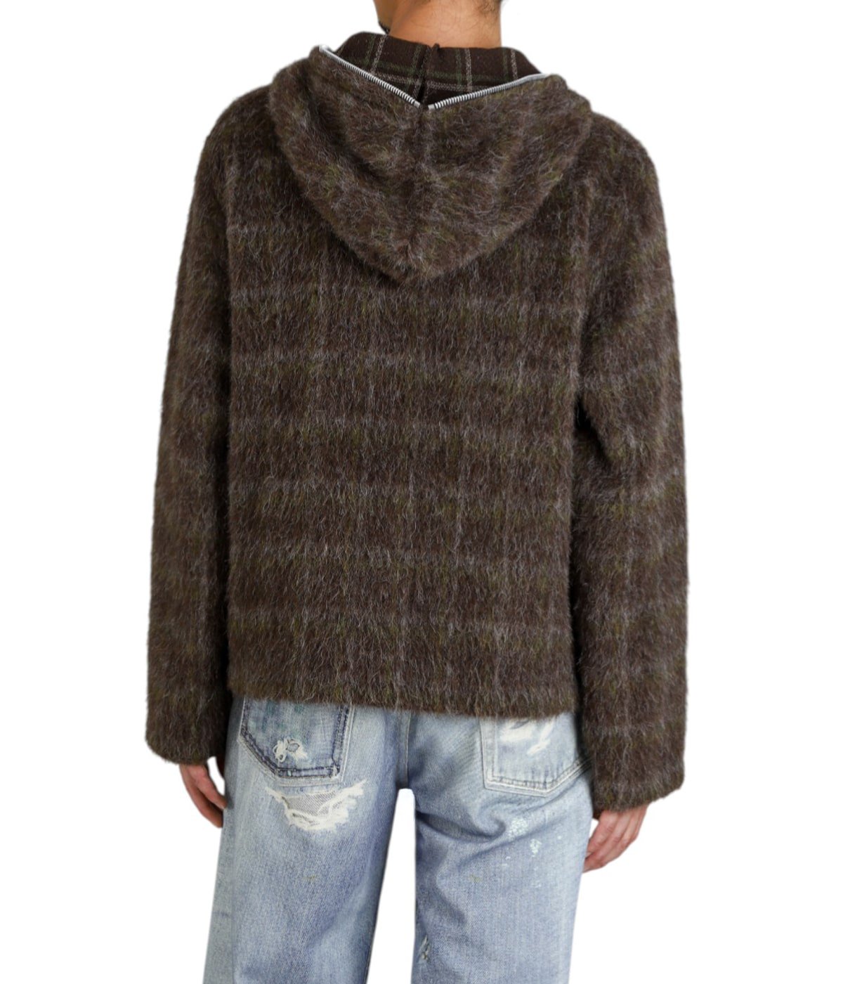 パーカー・フーディ OUR LEGACY FULL ZIP HOOD SWEATSHIRT Our Legacy - Full Zip Hood Black Hairy Wool