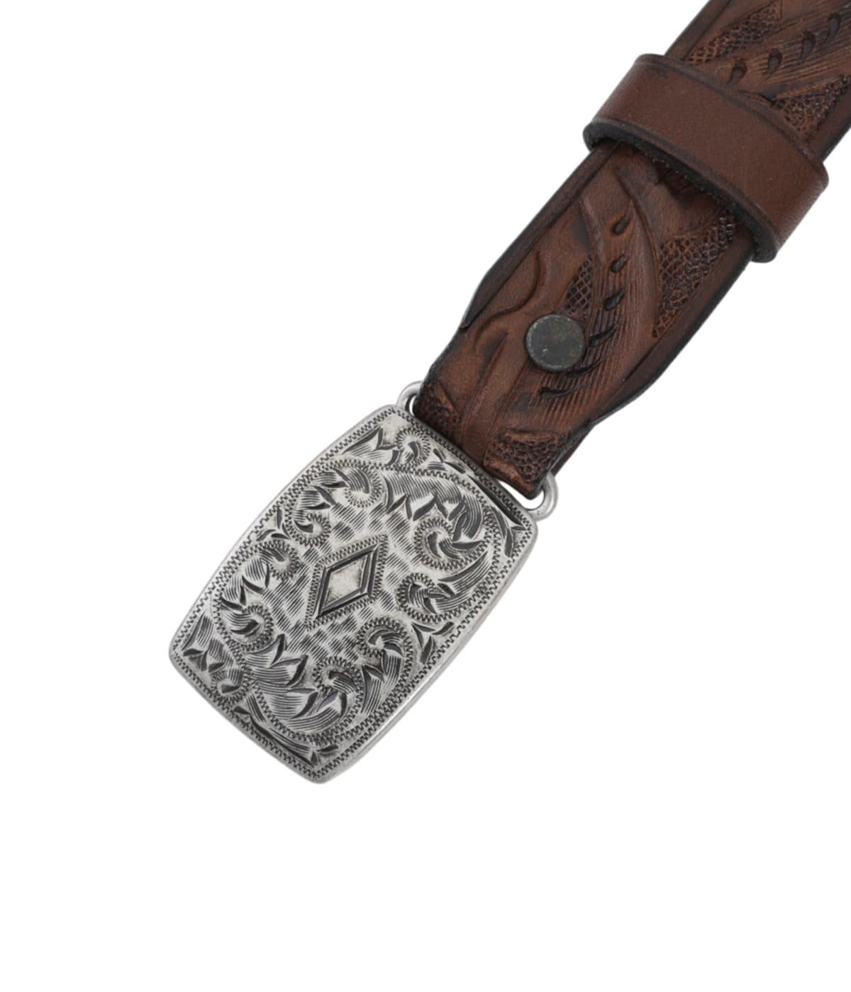 COLEMAN BELT-CASUAL HANDTOOLED LEATHER | RRL(ダブルアールエル