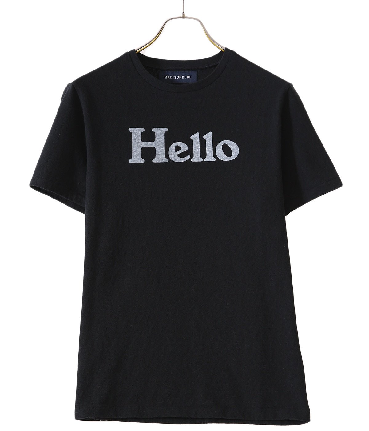 マディソンブルー HELLO CREW NECK TEE ブラック | labiela.com