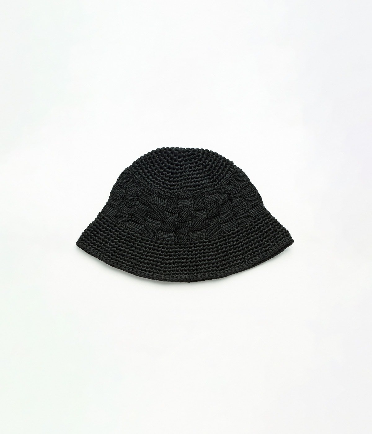 予約】POLY KNIT BUCKET HAT (CHECKERBOAD) | KIJIMA TAKAYUKI(キジマ