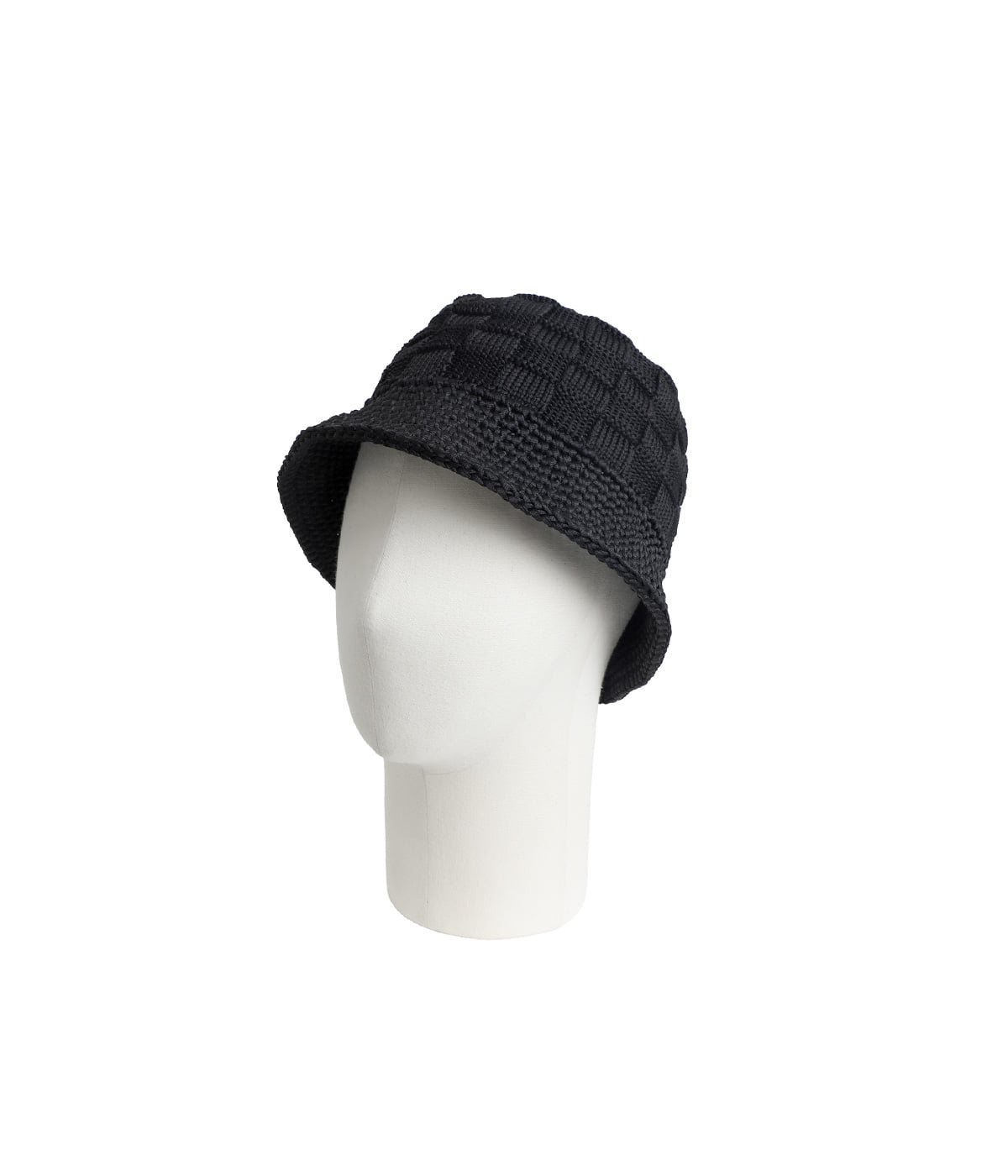 POLY KNIT BUCKET HAT (CHECKERBOAD) | KIJIMA TAKAYUKI(キジマ