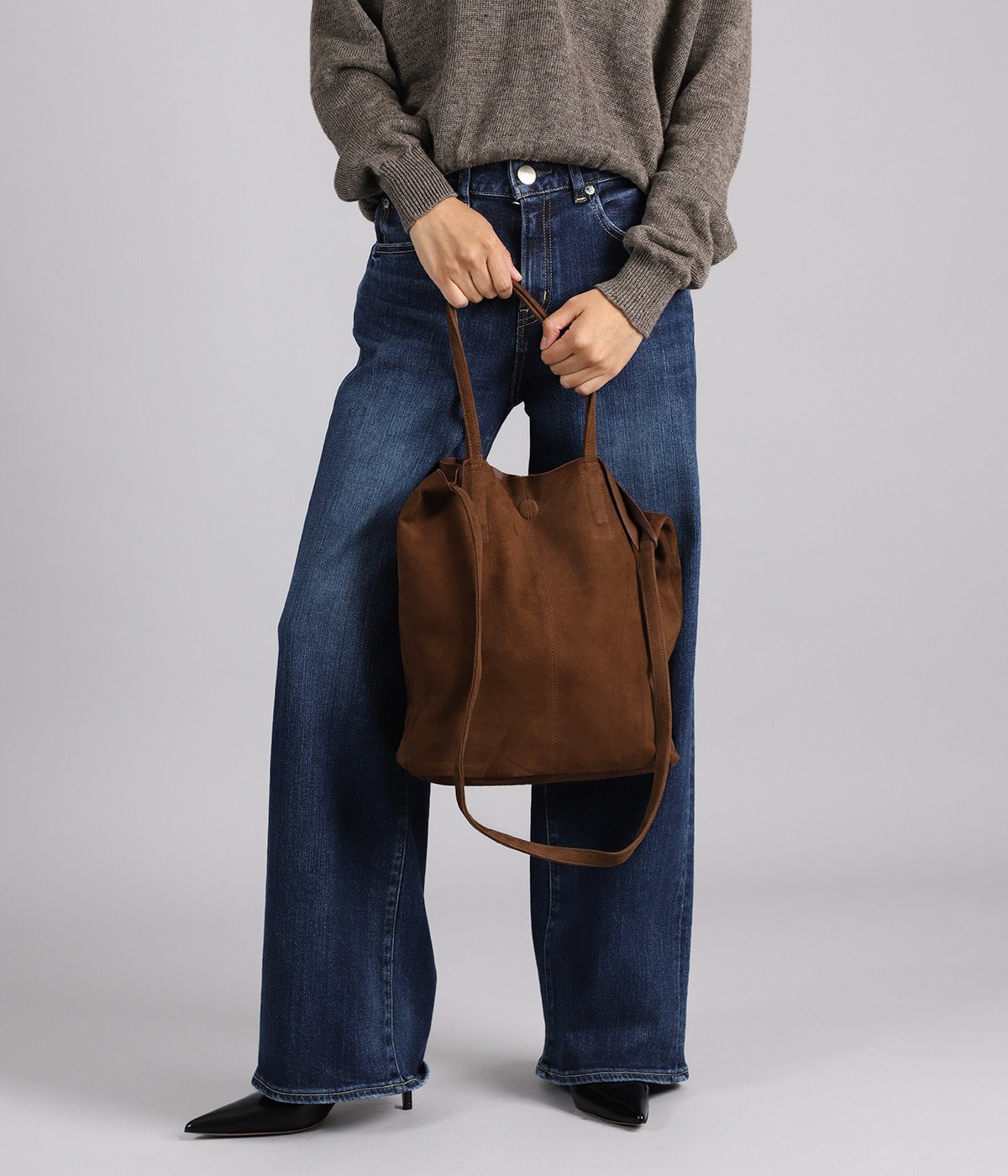 3WAY MIDIUM TOTE（SHORT）-OIL SUEDE- | Morphee(モルフェ) / バッグ