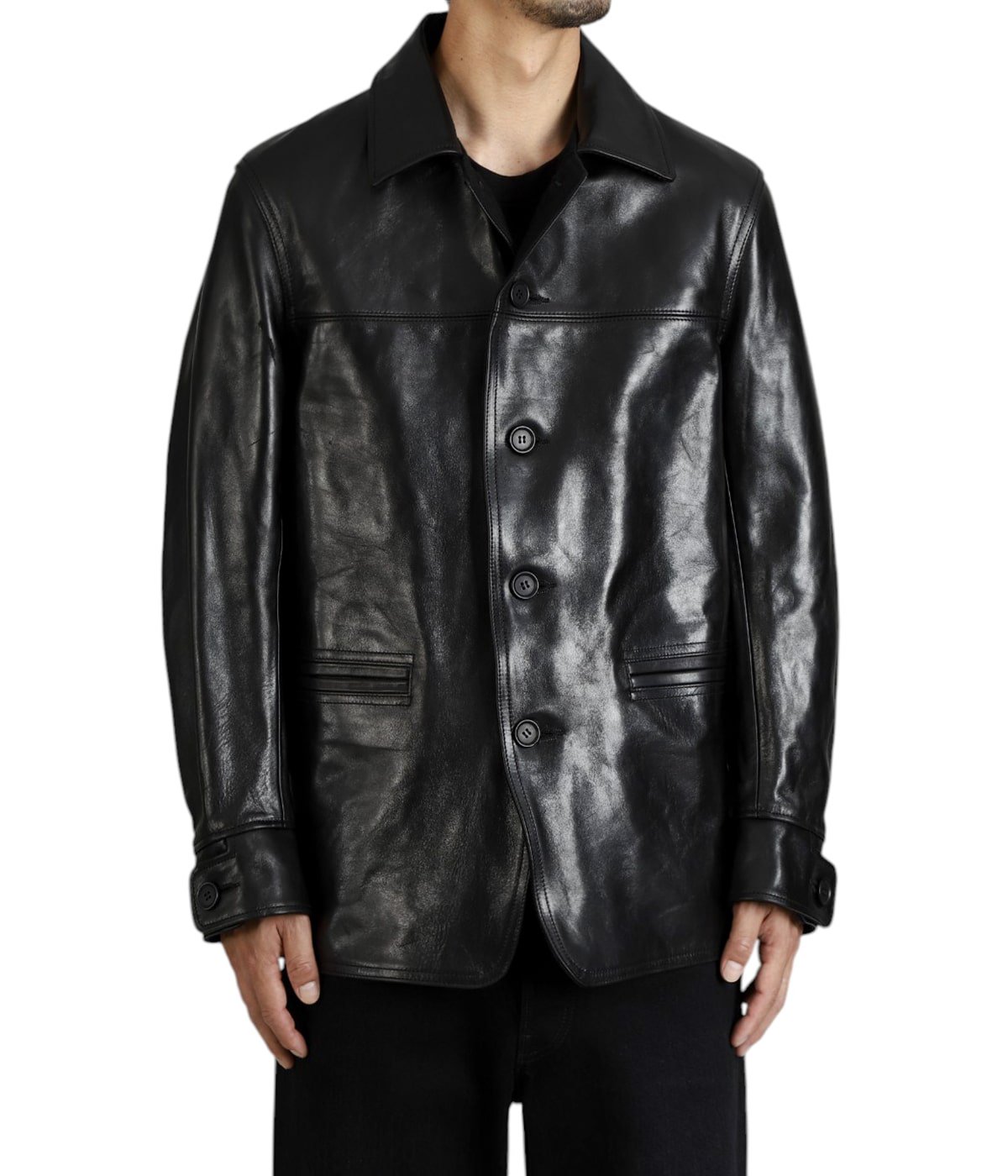 Y's for men LEATHER CAR COAT | MASSES(マシス) / アウター レザー