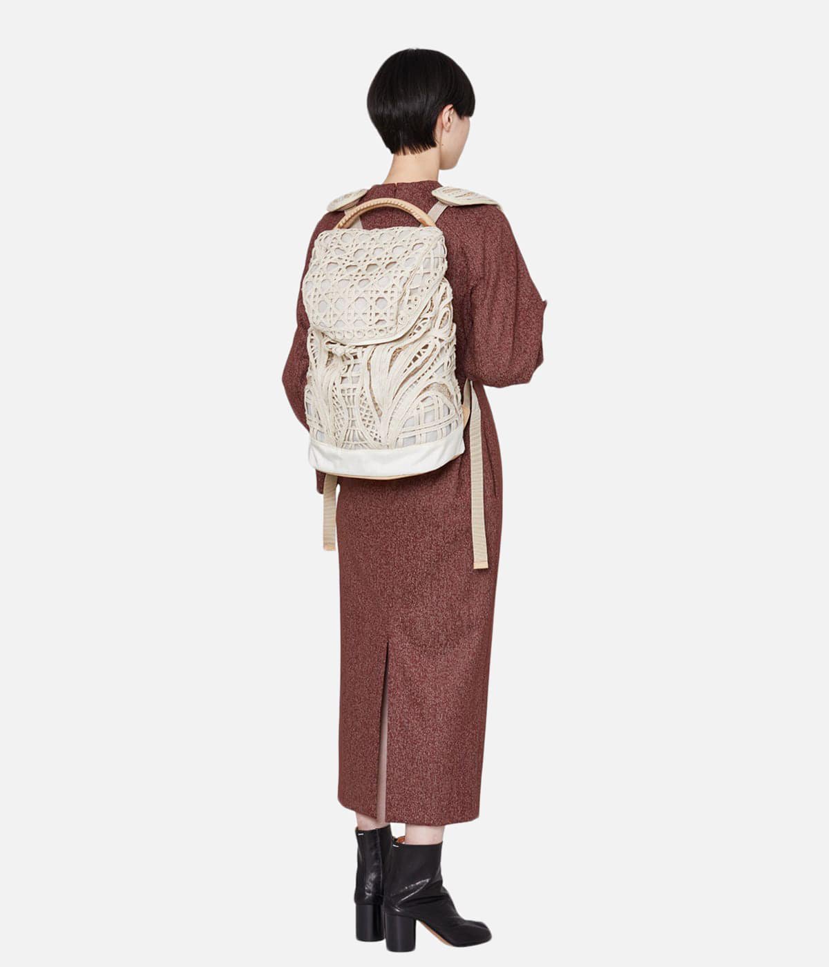 レディース】Cording Embroidery Backpack | Mame Kurogouchi(マメ 