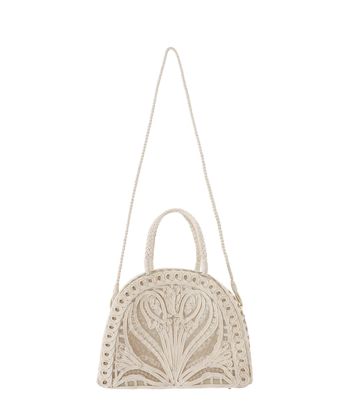 レディース】Cording Embroidery Demi Lune Handbag | Mame Kurogouchi 
