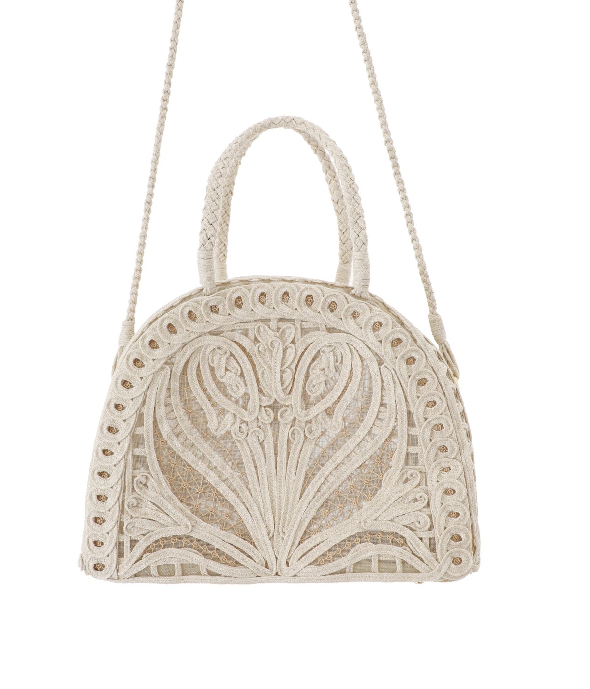 レディース】Cording Embroidery Demi Lune Handbag | Mame Kurogouchi 