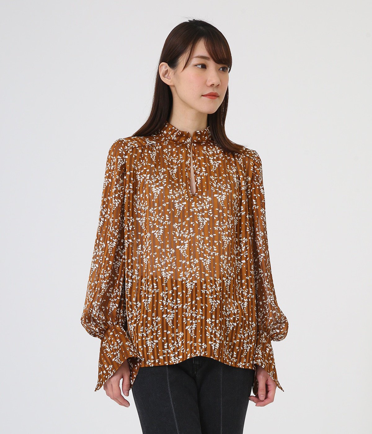 新販売センター mame kurogouchi Flower printed ブラウス | shurfa.com