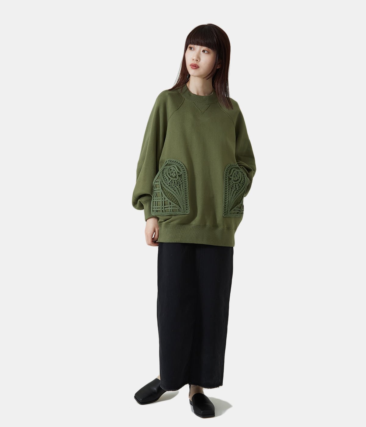 日本限定 mame マメ スウェット 刺繍 - Tシャツ/カットソー(半袖/袖 