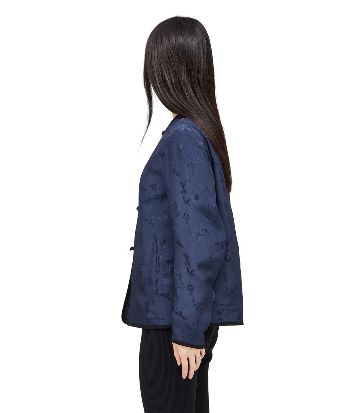 レディース】Crane Pattern Jacquard Jacket | Mame Kurogouchi(マメ