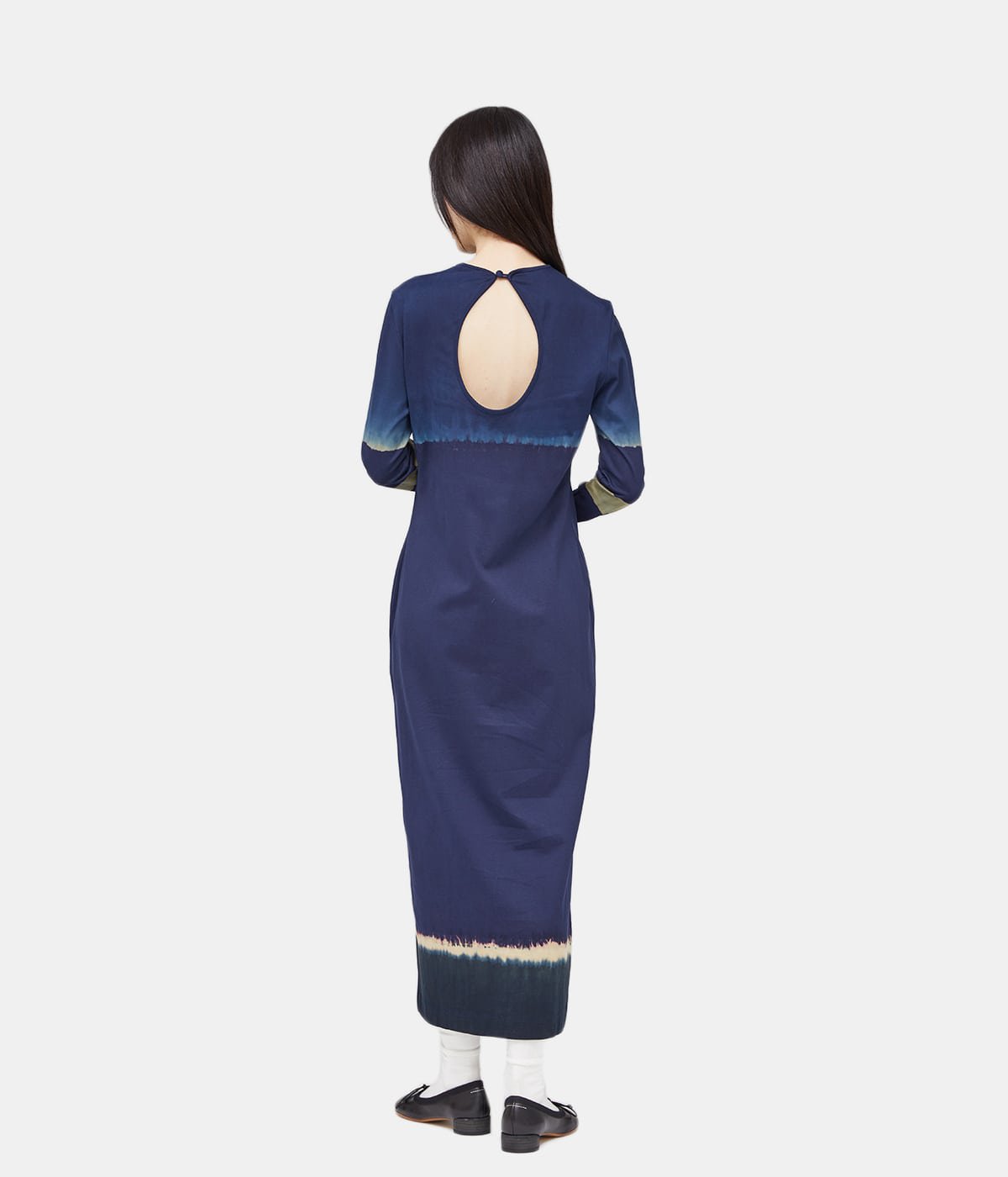 Shibori Tie-Dyed Cotton Jersey Dress マメ-