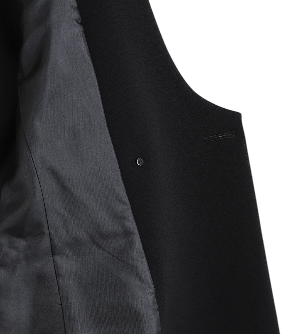 レディース】Acetate Polyester Collarless Double Breasted