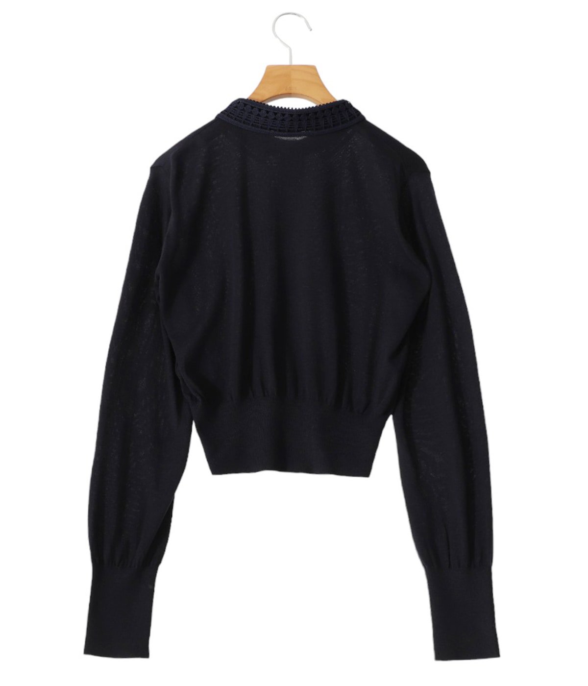 レディース】Cotton Lace Knitted Cardigan | Mame Kurogouchi