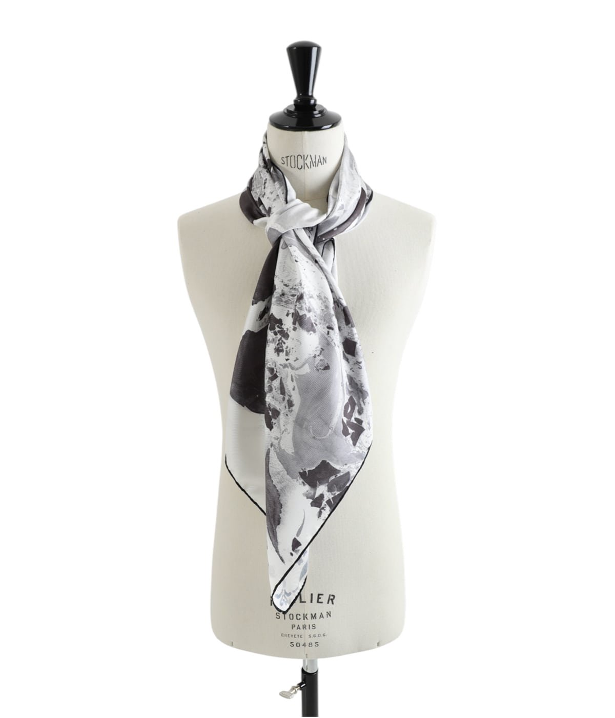 レディース】Hand Printed Silk Scarf | Mame Kurogouchi(マメ