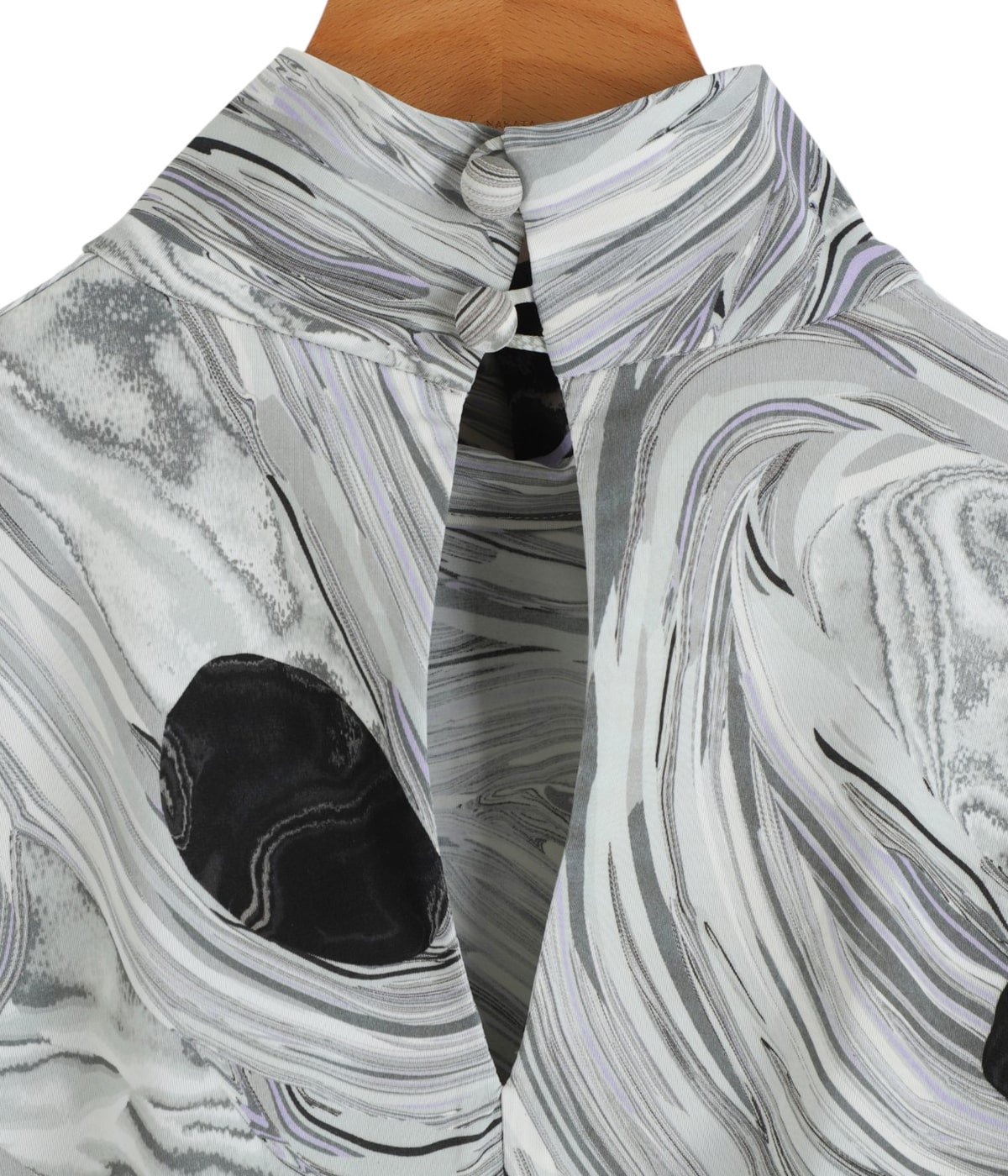 レディース】Marble Print Jersey High Neck Top | Mame Kurogouchi
