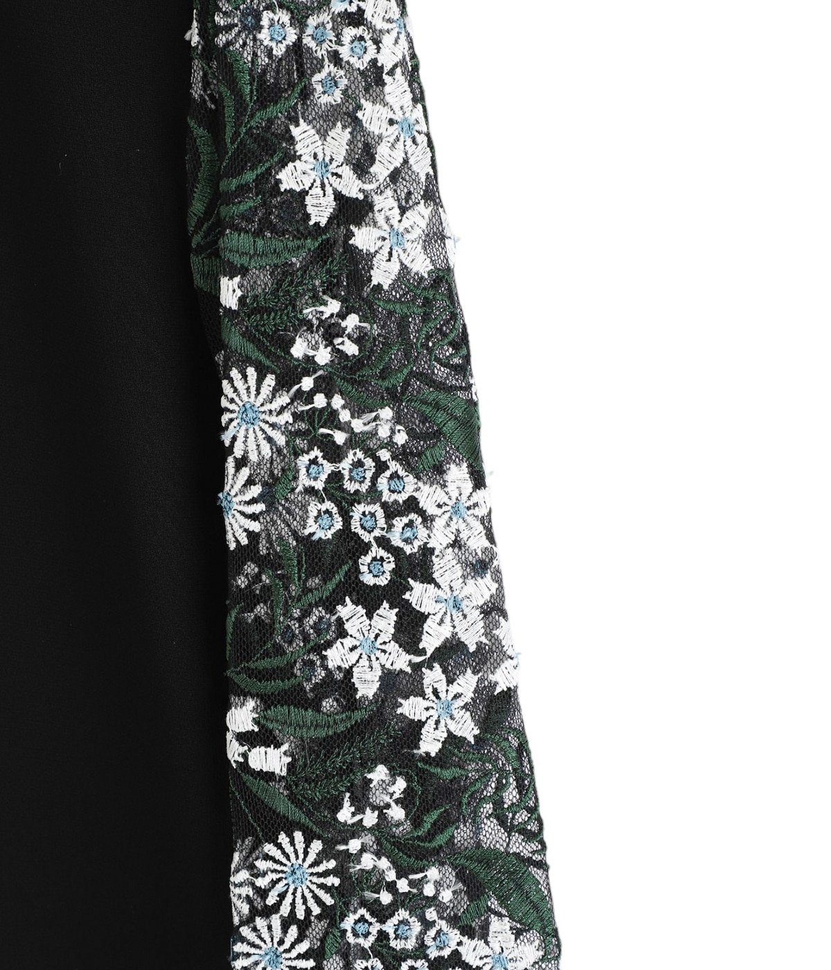 ワンピース Mame Kurogouchi Floral Lace-Sleeve Dress Mame Kurogouchi(マメ クロゴウチ)】 Floral Lace Sleeve Dress