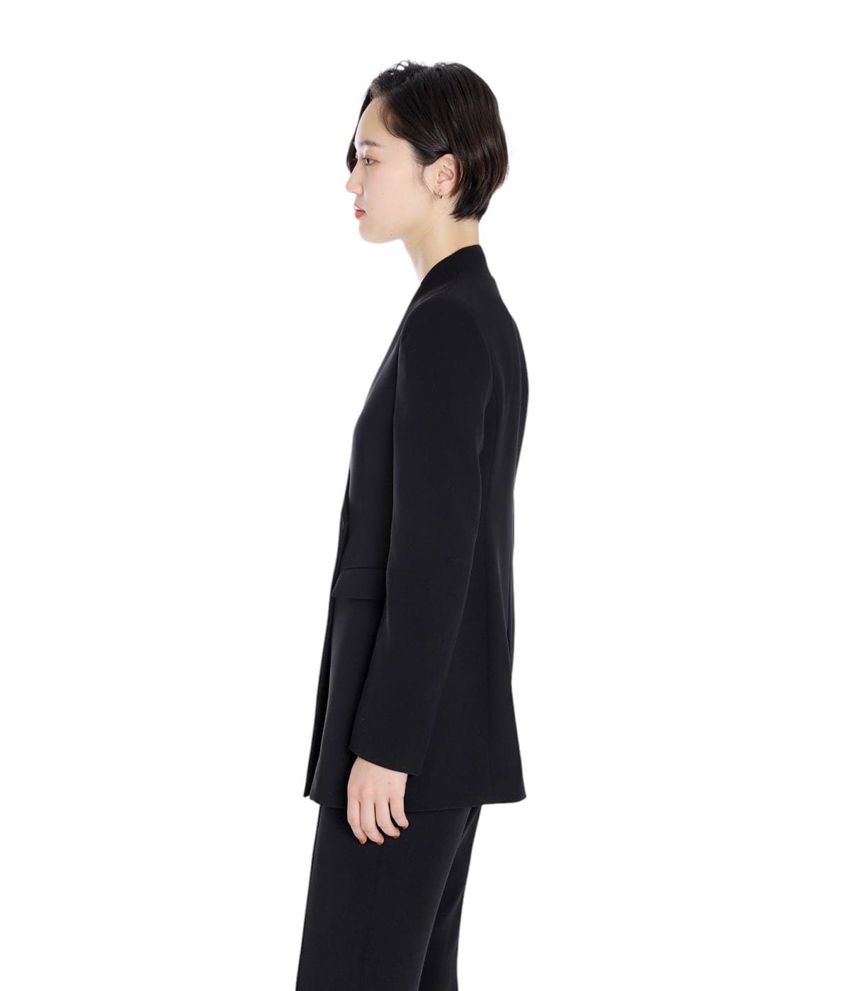 テンシャル　セットアップ Collarless Jacket ブラック　黒　M MIGARU Tech Sweat Collarless Jacket / 上下セット（ノーカラー