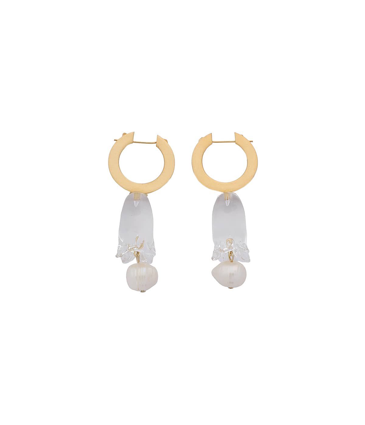 レディース】Floral Motif Glass Earrings | Mame Kurogouchi(マメ