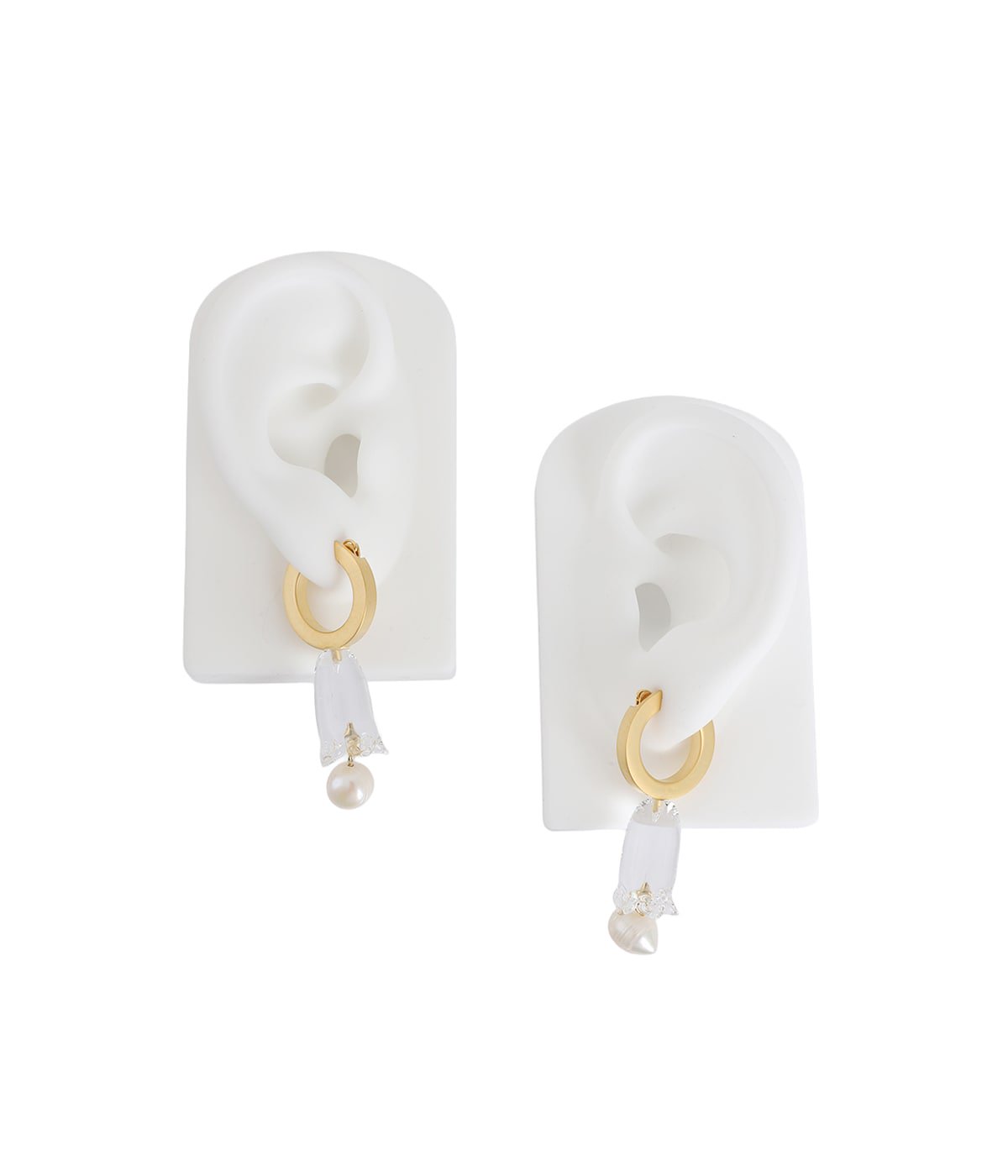 レディース】Floral Motif Glass Earrings | Mame Kurogouchi(マメ