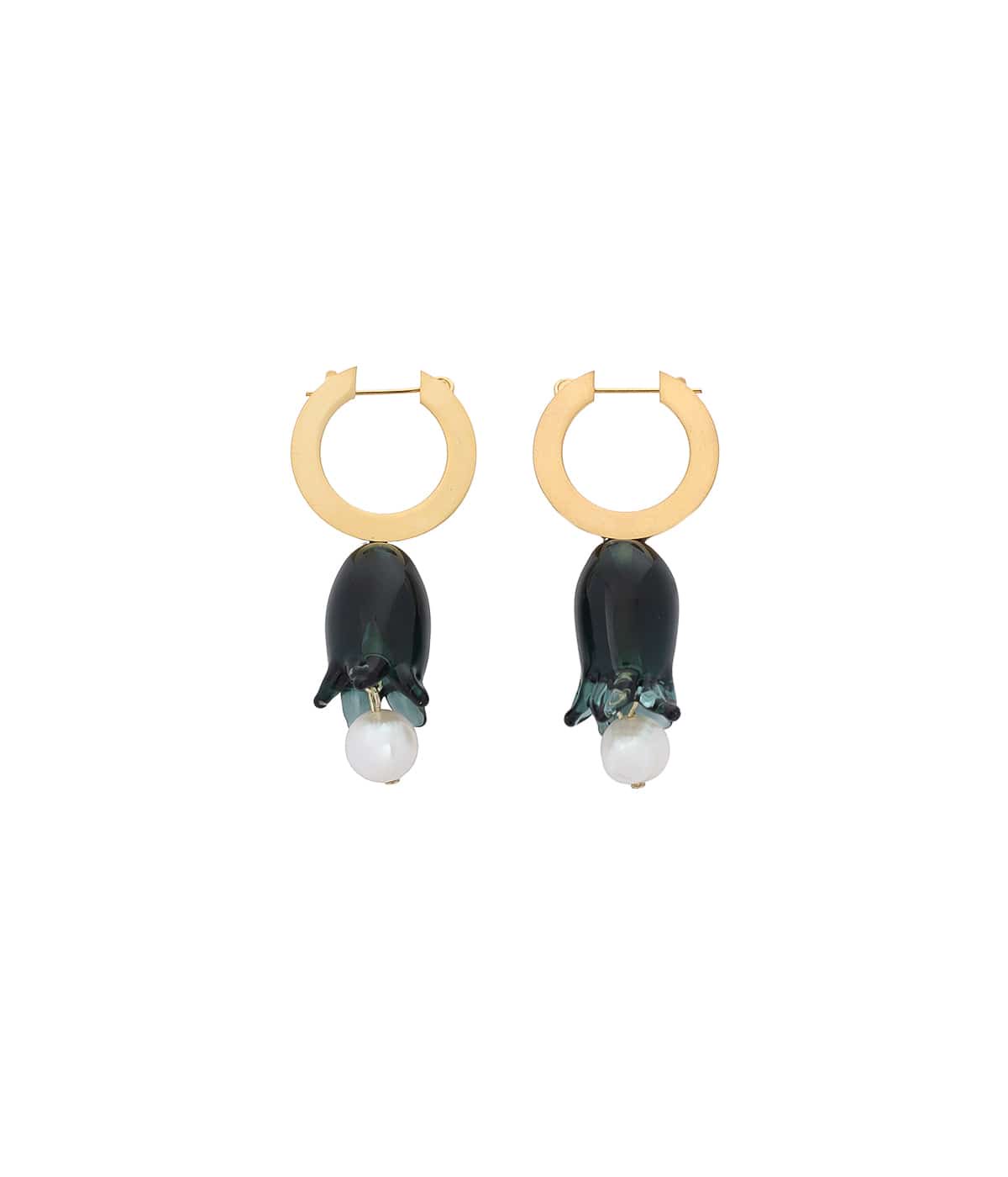 レディース】Floral Motif Glass Earrings | Mame Kurogouchi(マメ
