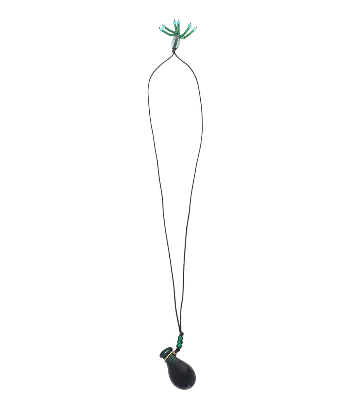 レディース】Floral Motif Glass Necklace | Mame Kurogouchi(マメ