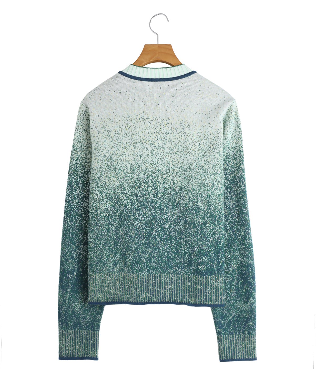 レディース】Floral Jacquard Graphic Knit Cardigan | Mame