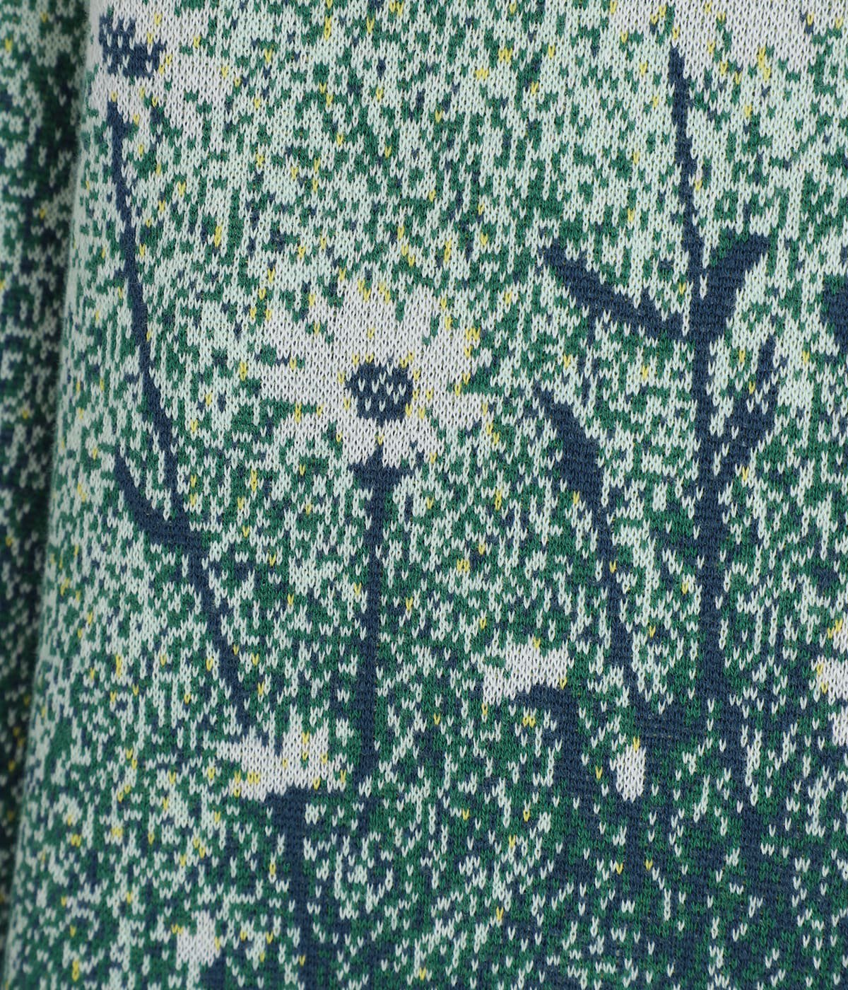 レディース】Floral Jacquard Graphic Knit Cardigan | Mame