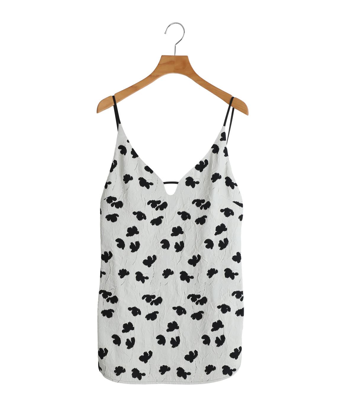 レディース】Double Layered Floral Jacquard Camisole | Mame