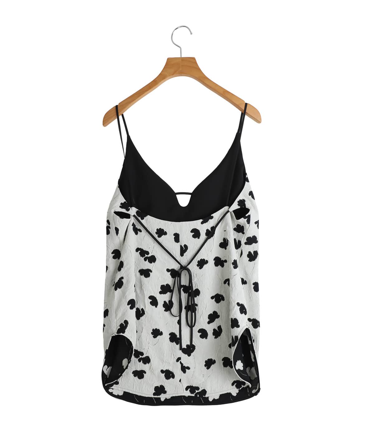 レディース】Double Layered Floral Jacquard Camisole | Mame