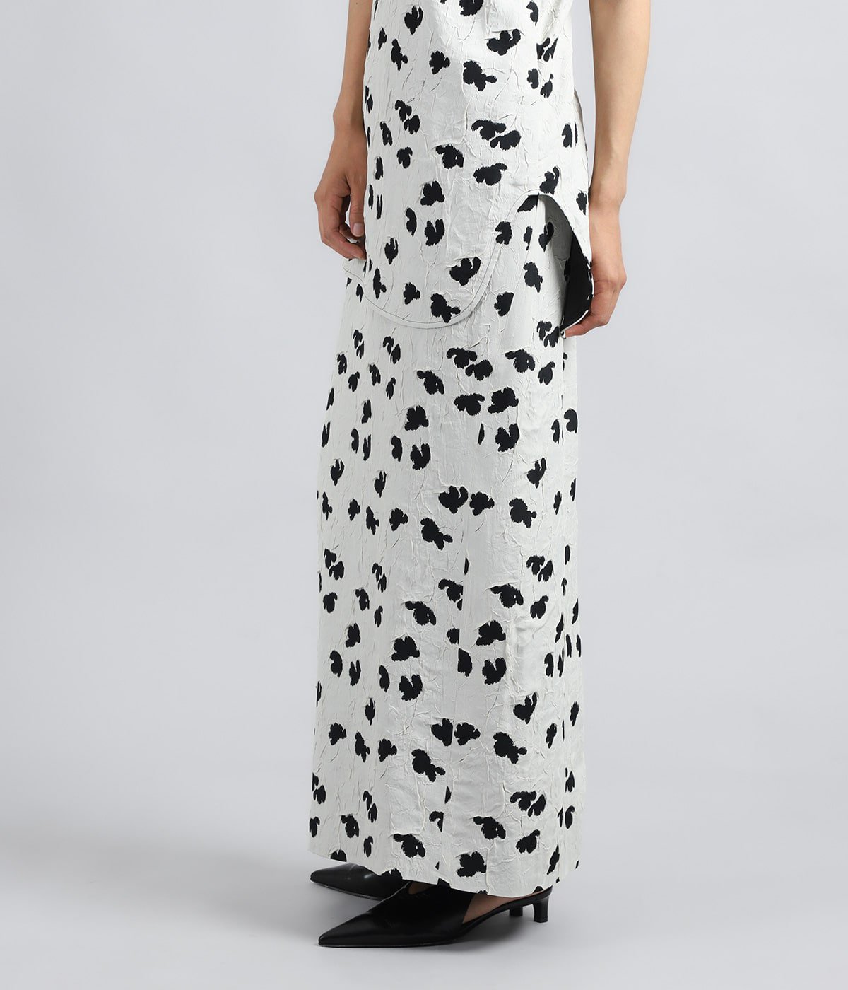 レディース】Double Layered Floral Jacquard Skirt | Mame Kurogouchi