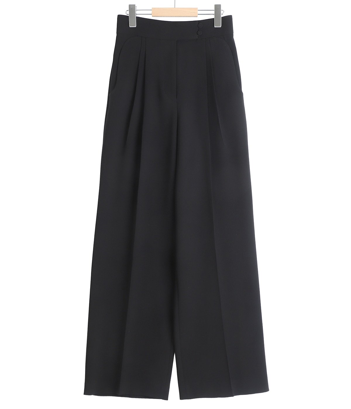 レディース】Triacetate Polyester High Waisted Wide Trousers | Mame