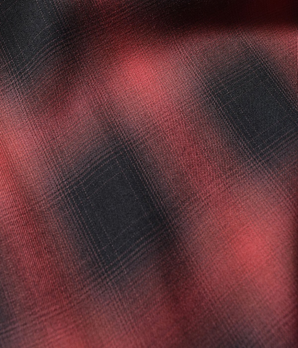 Rayon Ombre Check Loose Work SH | MINEDENIM(マインデニム 