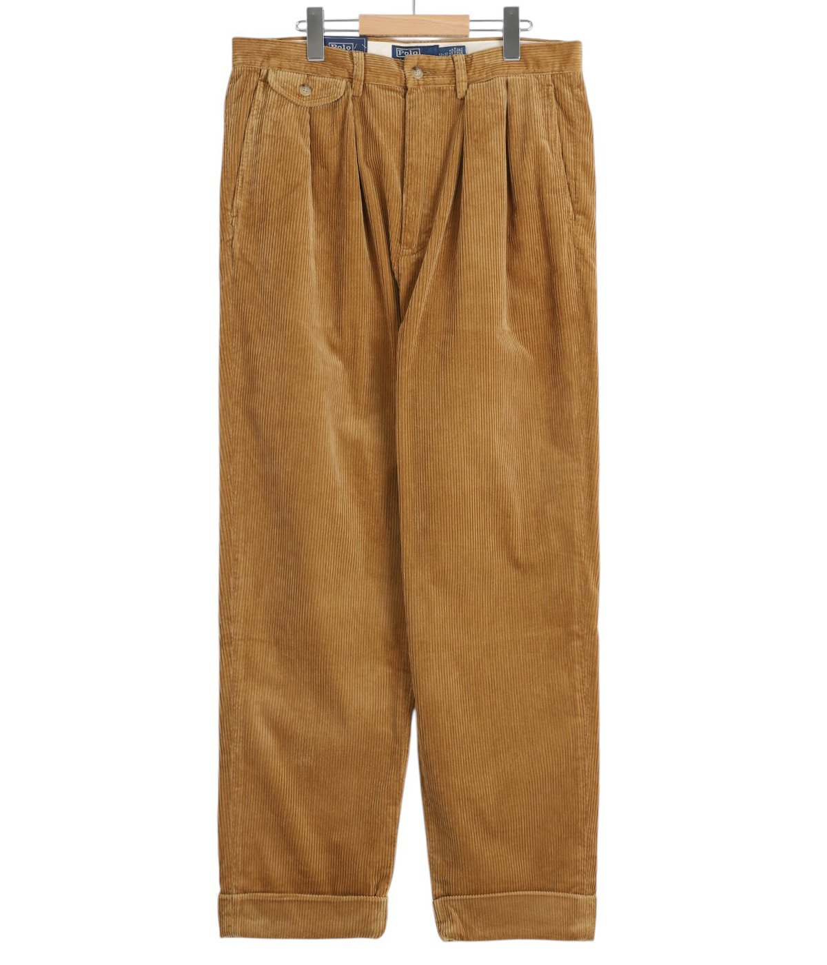 RALAXED FIT CORDUROY WHITMAN CHINO PLEATED PANTS | POLO RALPH