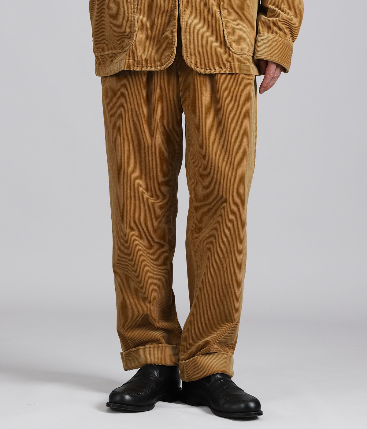 RALAXED FIT CORDUROY WHITMAN CHINO PLEATED PANTS | POLO RALPH