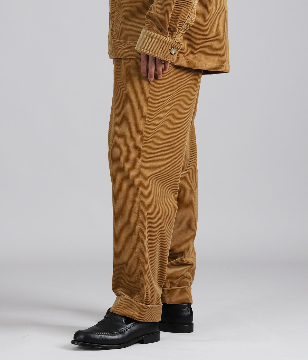 RALAXED FIT CORDUROY WHITMAN CHINO PLEATED PANTS | POLO RALPH