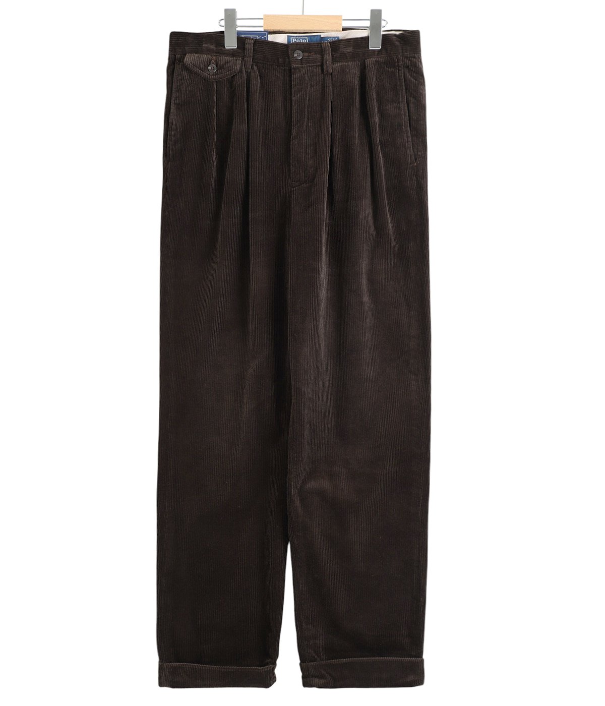 RALAXED FIT CORDUROY WHITMAN CHINO PLEATED PANTS | POLO RALPH