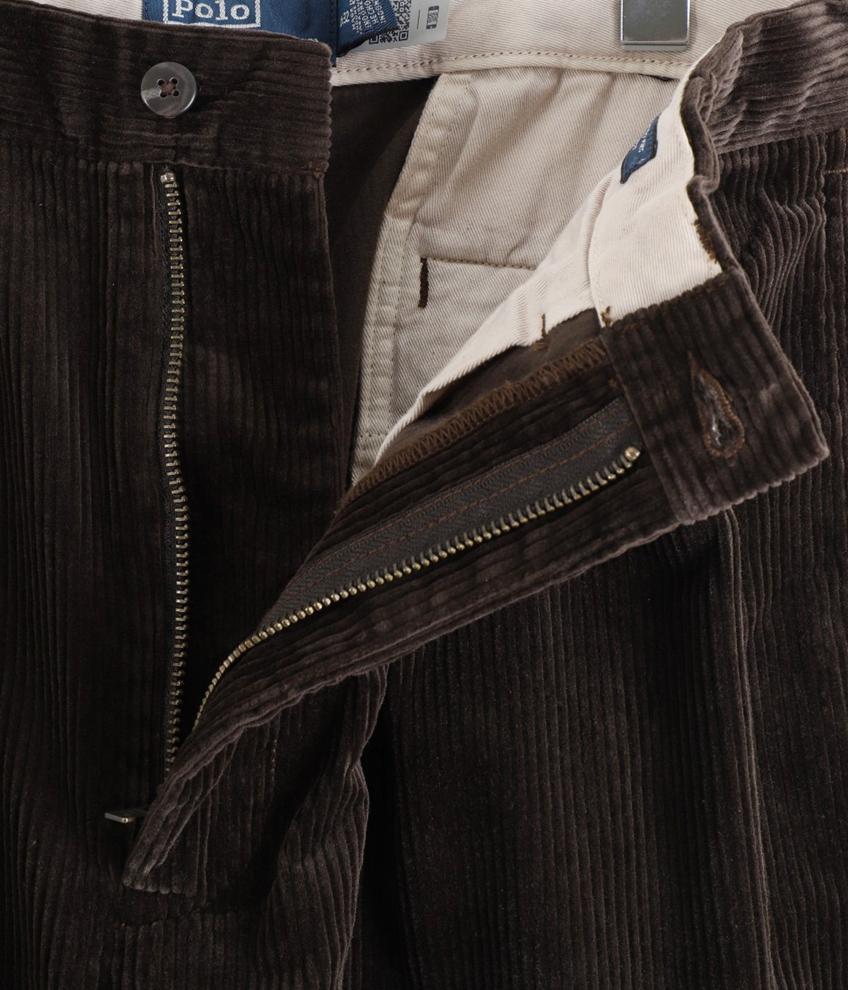 RALAXED FIT CORDUROY WHITMAN CHINO PLEATED PANTS | POLO RALPH