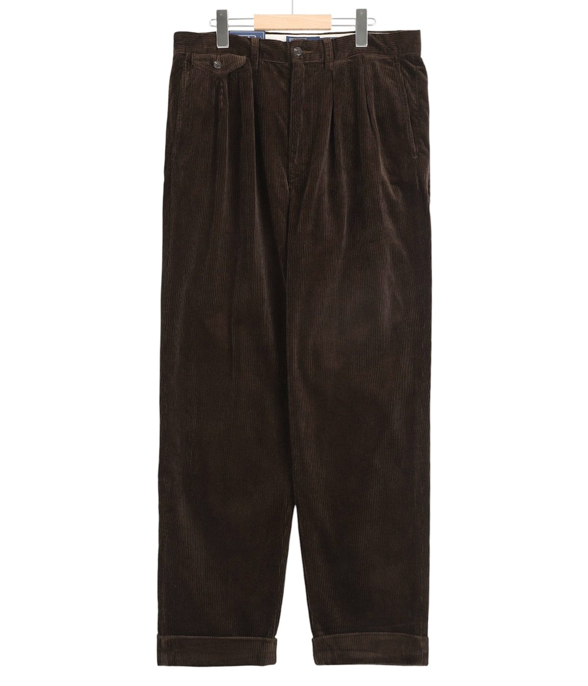 RALAXED FIT CORDUROY WHITMAN CHINO PLEATED PANTS | POLO RALPH
