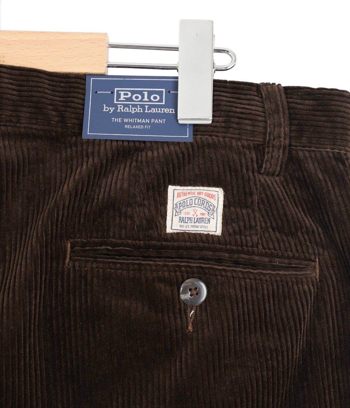 RALAXED FIT CORDUROY WHITMAN CHINO PLEATED PANTS | POLO RALPH